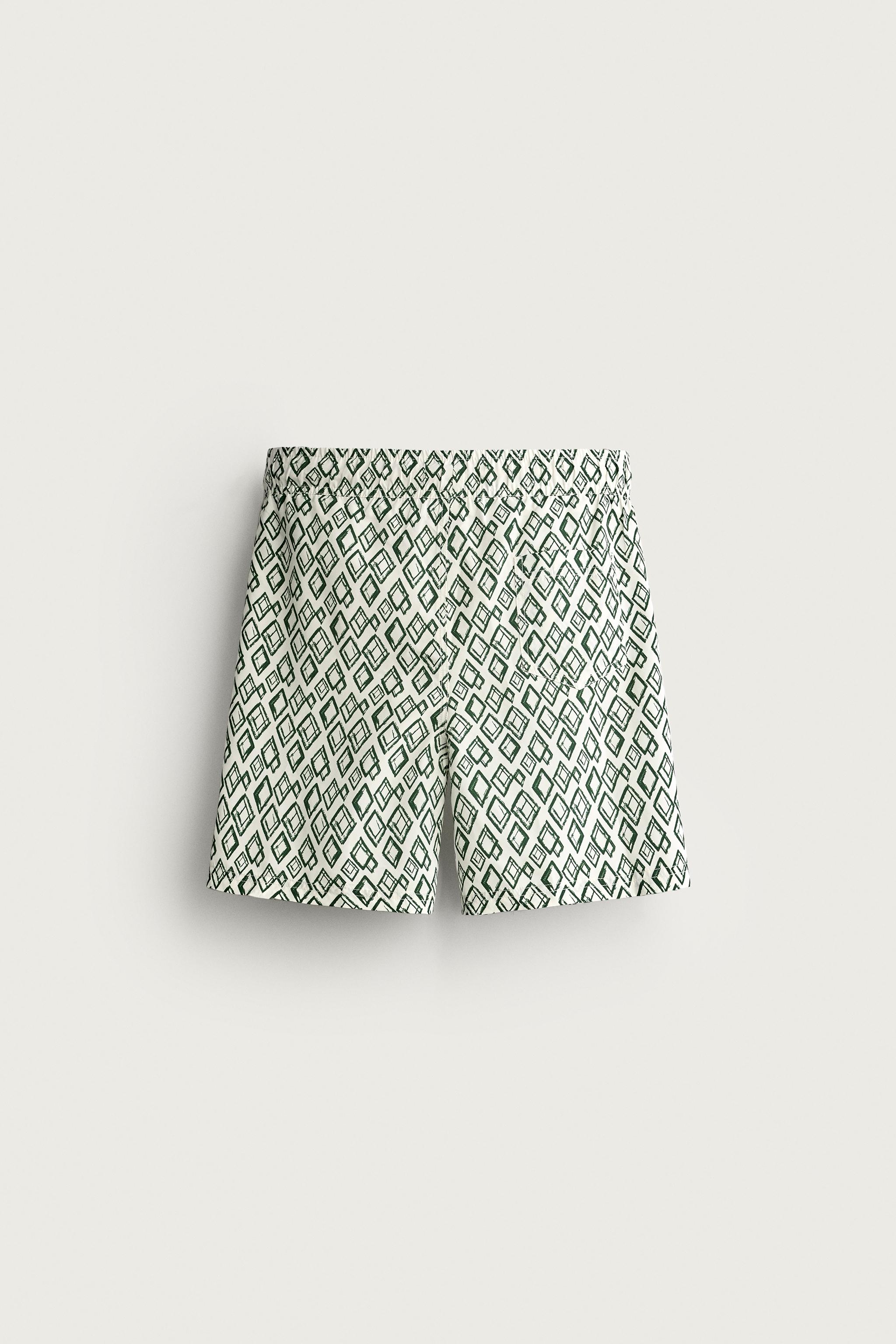GEOMETRIC PRINT LONG SWIMSUIT